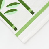 Mooie bloem kunst rand van gestileerde tulpen fleece deken (Hoek)