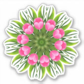 Mooie bloem Mandala Design-79358 Sticker (Voorkant)