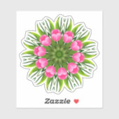 Mooie bloem Mandala Design-79358 Sticker (Vel)