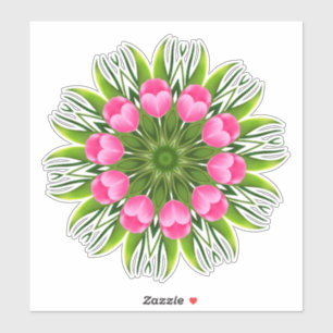 Mooie bloem Mandala Design-79358 Sticker
