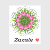 Mooie bloem Mandala Design-79358 Sticker (Vel)