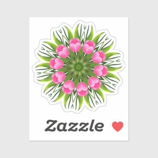 Mooie bloem Mandala Design-79358 Sticker (Vel)
