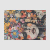 Mooie bloem meisjes1 tissuepapier (Voorkant)