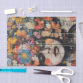 Mooie bloem meisjes1 tissuepapier (Craft)