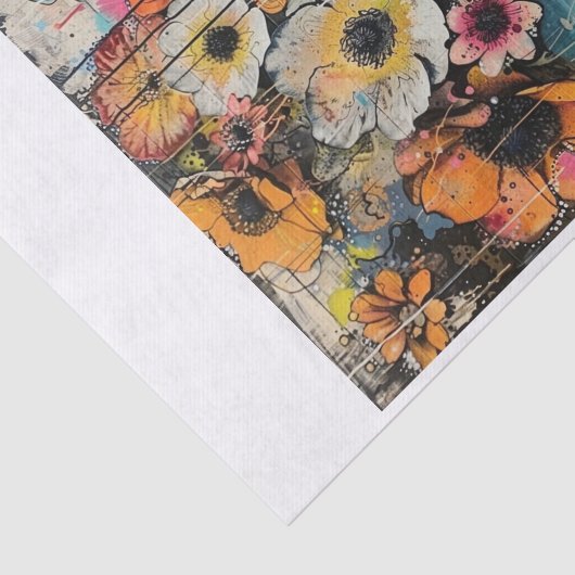 Mooie Bloem Meisjes3 Tissuepapier (Detail)