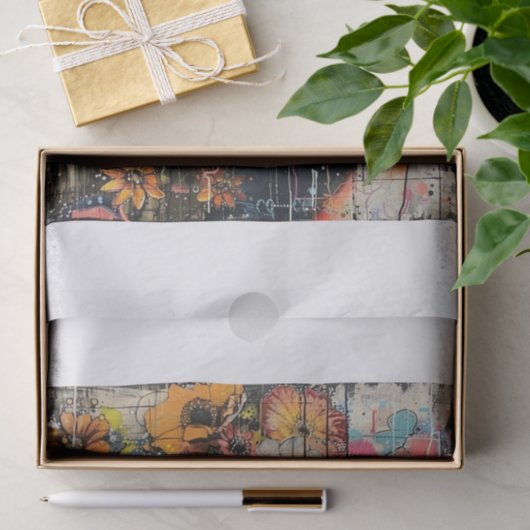 Mooie Bloem Meisjes3 Tissuepapier (Geschenk)