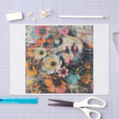 Mooie Bloem Meisjes3 Tissuepapier (Craft)