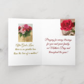 Mooie bloem, Moederdag Kaart (Binnenlaag)