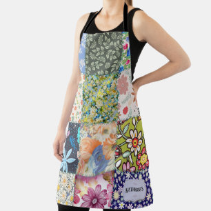 Mooie Bloem Motief Patchwork Dekbed Persoonlijk Schort