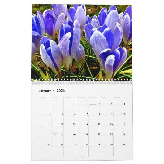 Mooie Bloem Natuur Kalender 2024 (Jan 2026)