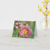 Mooie Bloem Notecard Kaart (Gele Bloem)