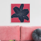 Mooie bloem ontwerp Lily No. 3 Canvas Afdruk (Insitu (Woonkamer))