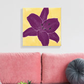 Mooie bloem ontwerp Lily No. 4 Canvas Afdruk (Insitu (Woonkamer))