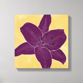 Mooie bloem ontwerp Lily No. 4 Canvas Afdruk (Voorkant)