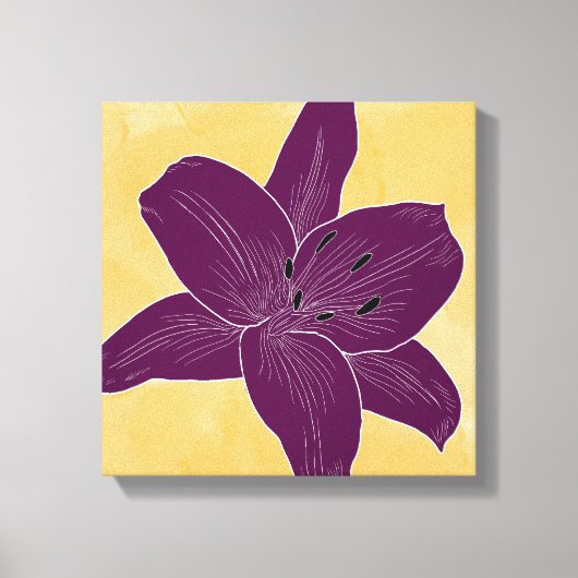 Mooie bloem ontwerp Lily No. 4 Canvas Afdruk (Voorkant)