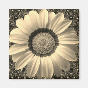 Mooie bloem op abstracte achtergrond magneet