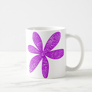 Mooie Bloem - Paars Koffiemok