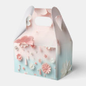 Mooie bloem papieren zak bedankdoosjes (Achterkant)