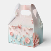 Mooie bloem papieren zak bedankdoosjes (Voorkant Zijde)