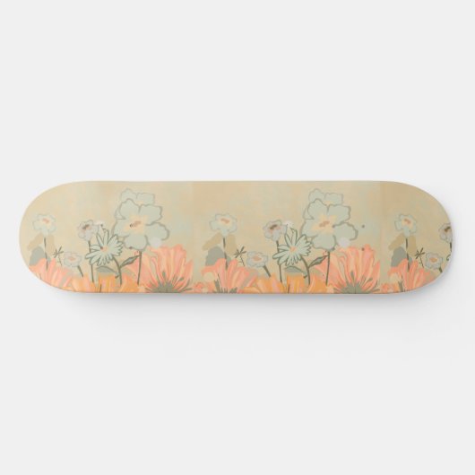 Mooie bloem persoonlijk skateboard (Horizontaal)