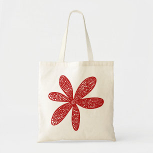Mooie Bloem - Robijn Rood Tote Bag