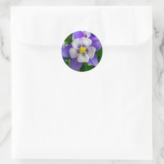 Mooie bloem ronde Sticker (Tas)
