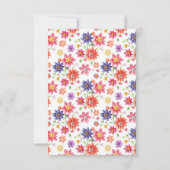 Mooie bloem save the Date (Achterkant)