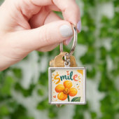 mooie bloem sleutelhanger (Hand)