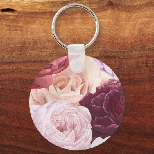 Mooie bloem sleutelhanger (Voorkant)