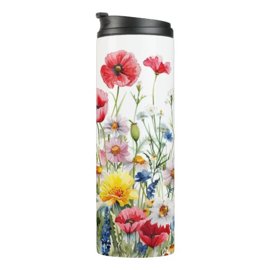 Mooie Bloem Sublimatie Thermosbeker (Geroteerd rechts)