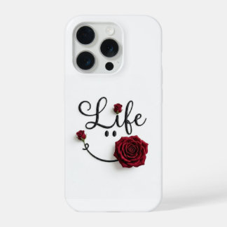 Mooie bloem telefoonhoes iPhone 15 pro case