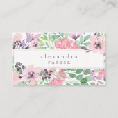 Mooie bloem | Trendy Waterverf Lijst Visitekaartje (Voorkant)