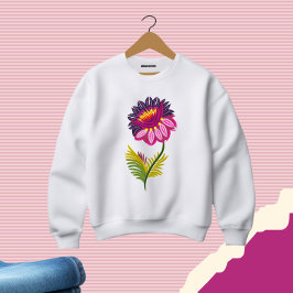Mooie bloem trui