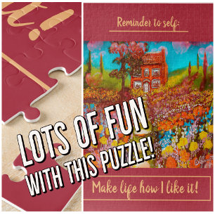 Mooie bloem tuinkraan met Birthday Wish Legpuzzel