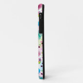 Mooie bloem uil achtergrondpatroon Case-Mate iPhone case (Achterkant/links)