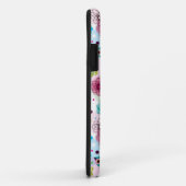 Mooie bloem uil achtergrondpatroon Case-Mate iPhone case (Achterkant/rechts)
