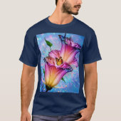 Mooie bloem & vlinder t-shirt (Voorkant)