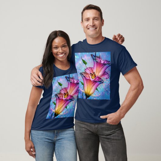 Mooie bloem & vlinder t-shirt (Unisex)