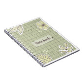 Mooie bloem vlinders notitieboek (Rechterzijde)