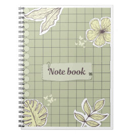 Mooie bloem vlinders notitieboek