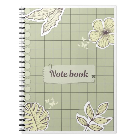 Mooie bloem vlinders notitieboek (Voorkant)