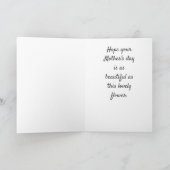 **MOOIE BLOEM** VOOR MOOIE *DOCHTER* KAART (Binnen)