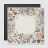 Mooie Bloemblaadjes Uitnodiging/Aankondiging Magnetische Uitnodiging (Voorkant / Achterkant)