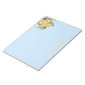 Mooie bloemboeket aangepast notitieblok (Schuin)