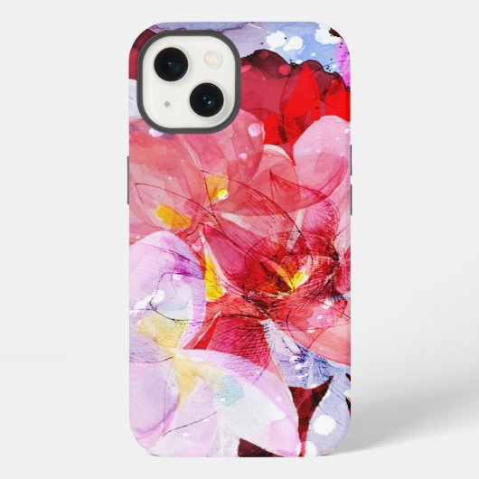Mooie bloemboeket iPhone hoesje (Achterkant)