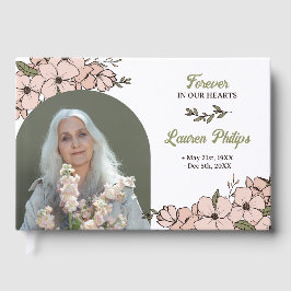 Mooie bloemboog foto voor altijd in ons hart gastenboek