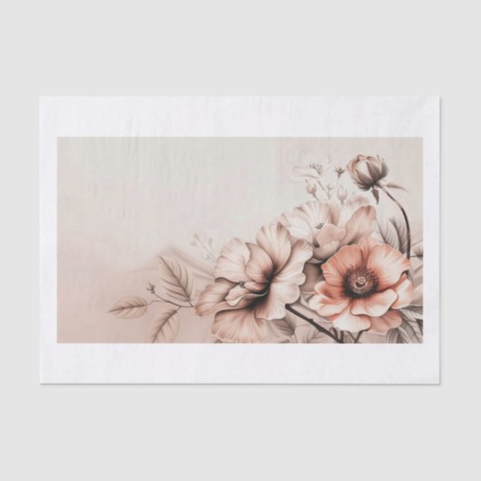 Mooie bloemen14 tissuepapier (Voorkant)