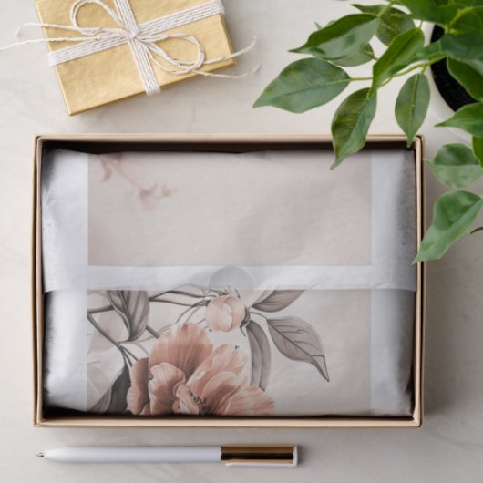 Mooie bloemen15 tissuepapier (Geschenk)