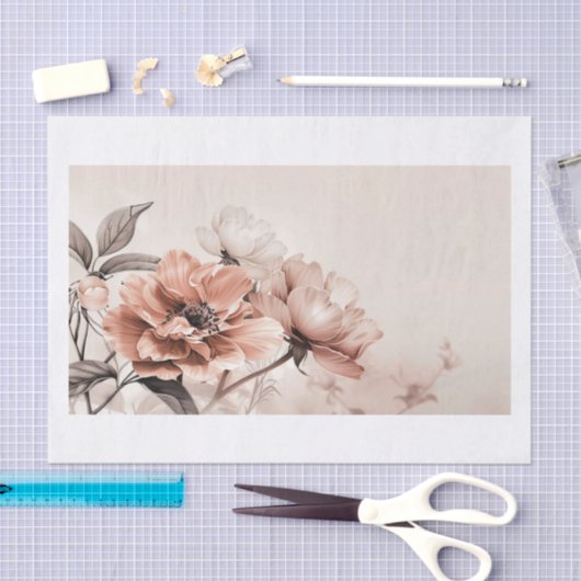 Mooie bloemen15 tissuepapier (Craft)