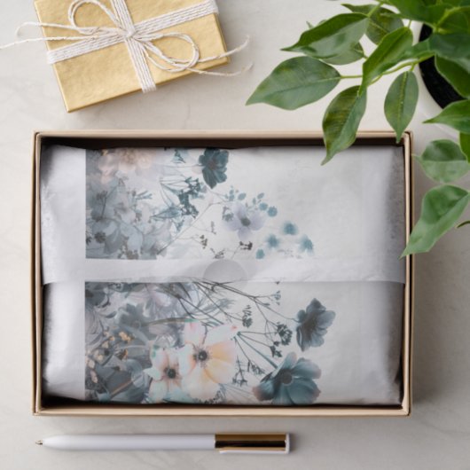 Mooie bloemen17 tissuepapier (Geschenk)